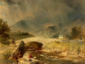अम्बरसाइड के पास तूफान का मौसम, 1846, Cumbria द्वारा हेनरी डॉसन