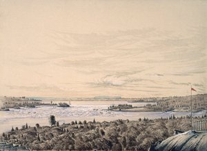 सौल्ट डे Ste। मेरी झील के बीच हूरों और सुपीरियर, 1842 (कागज पर wc)