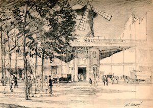 ले मौलिन रूज डेड वास्तव में पिएरोट्स कैंडल है। c1927, 1927 द्वारा हेनरी फ्रैंक्स वारिंग