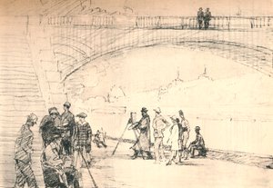 पहली पेरिस सड़क उनकी नदी थी, c1927, 1927 द्वारा हेनरी फ्रैंक्स वारिंग
