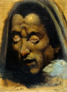 डांटे के इन्फर्नो से एक शापित आत्मा का सिर, वर्सो, 177078। द्वारा जोहान हेनरिक फुसली