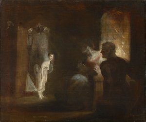 अंडरइन द हाउस ऑफ द फिशरमैन एंड हिज वाइफ, 1821 द्वारा जोहान हेनरिक फुसली