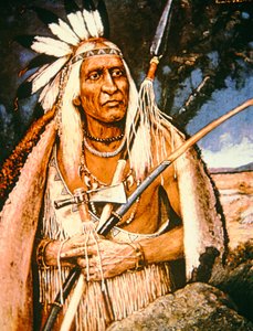 Iroquois प्रमुख (कैनवास पर तेल)