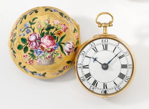 पेयर केस ओपनफेस वेज वॉच, 1758 द्वारा हेनरी हिंडले