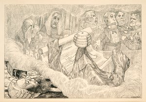 आपको पता होना चाहिए - जज ने कहा लेकिन स्नार्क ने फुदकते हुए कहा! ', पब। 1876. द्वारा हेनरी हॉलिडे