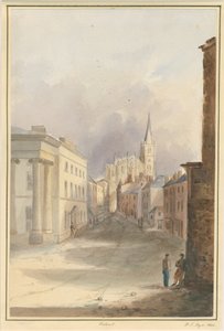 वॉल्सल टाउन एंड चर्च: वाटर कलर पेंटिंग, 1844
