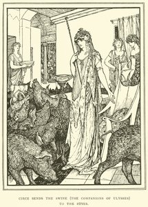 Circe स्टाइल में स्वाइन (Ulysses के साथी) भेजता है द्वारा हेनरी जस्टिस फोर्ड