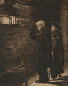 नेल्सन के मकबरे पर ग्रीनविच पेंशनर्स, c1868, 1896 द्वारा हेनरी मैकबेथ रायबर्न