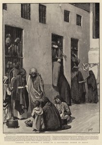 मिस्र में एक प्रांतीय जेल में भूख, एक दृश्य खिला