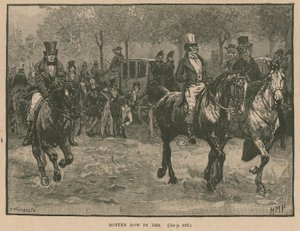 1830 में रॉटेन रो, हाइड पार्क, लंदन द्वारा हेनरी मैरियट पगेट