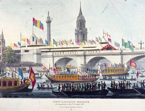 लंदन ब्रिज न्यू, लंदन, 1831 द्वारा हेनरी मैथ्यू