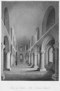 लंदन टावर। - द नॉर्मन चैपल, c1841