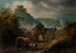 Glastonbury, समरसेट (बोर्ड पर तेल) द्वारा हेनरी पेरली पार्कर