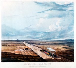 ट्रेन क्रॉसिंग चैट मॉस, लंकाशायर, 1831