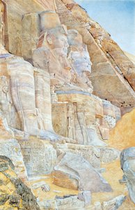 अबू सिंबल का महान मंदिर - न्यूमैन, हेनरी रोडरिक (1833-1918) - 1905 - कैनवास पर तेल - मुसी डी'आर्ट क्लासिक, मौगिन्स