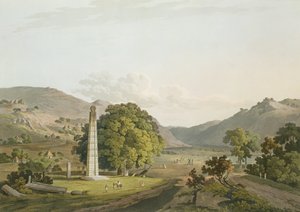 एक्सेल में ओबिलिस्क, डैनियल हैवेल (1785-1826) 1809 (एक्वाटिंट) द्वारा उत्कीर्ण