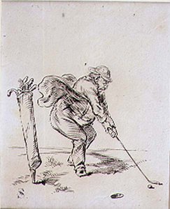 अंतिम स्ट्रोक, 'ग्राफिक' पत्रिका, पब से चित्रण। c.1870 (लिथो)