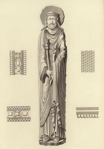 क्लोविस I, लगभग 1100, Notre Dame De Corbeil के चर्च से द्वारा हेनरी शॉ