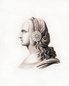 हेडड्रेस, 16 वीं शताब्दी की शुरुआत में, 1843। द्वारा हेनरी शॉ