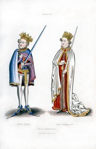 किंग जॉन और किंग हेनरी I, c1440, 1843। द्वारा हेनरी शॉ