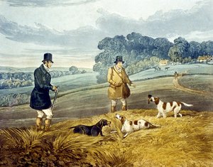 जोसेफ क्लेटन बेंटले (1809-51) 1835 (रंग उत्कीर्णन) द्वारा उकेरी गई 'पार्ट्रिज शूटिंग' से प्राप्त प्लेट