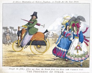 स्टीम की प्रगति, 1829 (रंगीन नक़्क़ाशी) द्वारा हेनरी थॉमस अल्केन