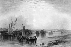 चैथम, केंट, ई। फाइंडेन, 1842 द्वारा उत्कीर्ण फाइंडन के &39;पोर्ट्स एंड हारबर्स&39; में प्रकाशित द्वारा हेनरी वारेन