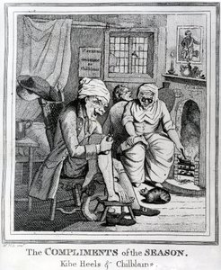 द कॉम्प्लीमेंट्स ऑफ़ द सीज़न, किबे हील्स अन चिल चिलीन्स, सी .1785
