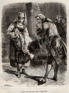 लुईस अगस्टे का जन्म, ऑगस्टेनबोर्ग की रानी (उत्कीर्णन) द्वारा हेनरी डी कॉक