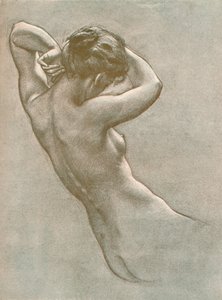 प्रोस्पेरो सममनिंग निम्फ्स एंड देवता के लिए अध्ययन, c1902, 1903 द्वारा हर्बर्ट जेम्स ड्रेपर