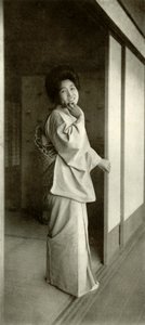 ए मैड ऑफ फेयर जापान, 1910। द्वारा हर्बर्ट पोंटिंग