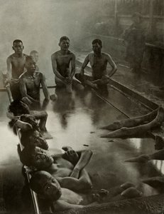 कनवा में एक सार्वजनिक स्नान, 1910। द्वारा हर्बर्ट पोंटिंग