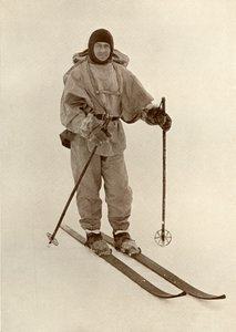 स्की पर कप्तान स्कॉट, c19101913, 1913 द्वारा हर्बर्ट पोंटिंग