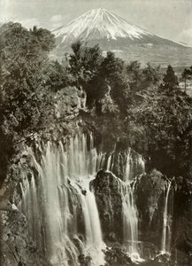 फ़ूजी और शिरा-इटो झरना, 1910। द्वारा हर्बर्ट पोंटिंग