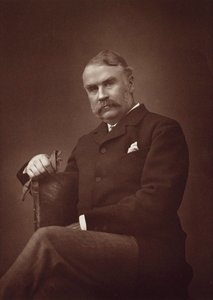 सर विलियम श्वेंक गिल्बर्ट का पोर्ट्रेट 1836-1911। द्वारा हरबर्ट रोज बैरड