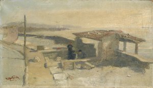 लोम्बार्डी ब्लीचेरी के लिए स्केच, 1892।