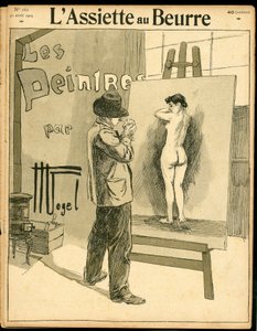 "" L'Plate au Beurre"" का कवर, संख्या 161, रंगों में व्यंग्य द्वारा हरमन वोगेल
