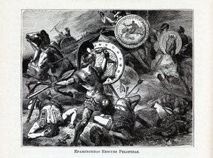 एपमिनोंडास ने पेलोपिडास, 1882 को बचाया द्वारा हरमन वोगेल