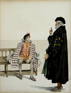 हेनरी चतुर्थ (1553-1610) अपने प्रोफेसर ला गौचेरी से पहले। "हेनरी IV" में हरमन वोगेल (1856-1918) द्वारा चित्रण द्वारा हरमन वोगेल