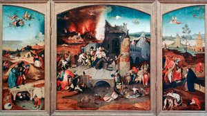 सेंट एंथोनी के प्रलोभन की त्रिकोणीय, c1480-1516 द्वारा हिरेमस बॉश