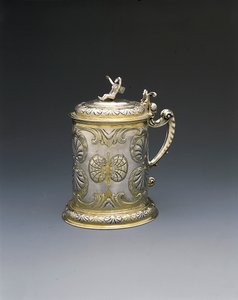 टैंकार्ड, डेंजिग, c.1700 (पार्सल गिल्ट सिल्वर) द्वारा Hieronymus II Holl
