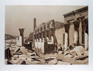 वीनस एथोर का मंदिर, आइल ऑफ फिलै, मिस्र, 1841 द्वारा हिमली