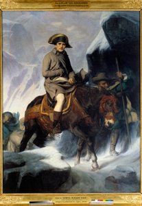 1800 में सेंट बर्नार्ड को पार करते हुए नेपोलियन बोनापार्ट (1769-1821) का पोर्ट्रेट पॉल डेलारोचे (1797-1856) द्वारा पेंटिंग। 1848. मंद। 2.22 x 2.89 मी. - 1800 में सेंट बर्नार्ड को पार करते हुए नेपोलियन बोनापार्ट (1769-1821) का पोर्ट्रेट। पॉल डेलारोचे द्वारा