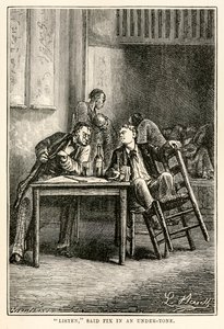 सुनो, ने कहा कि जूल्स वर्ने (1828-1905) द्वारा अस्सी के दिनों में हेनरी-थियोफाइल हिल्डेब्रैंड (1824-97), 1873 द्वारा उकेरी गई अंडर-टोन में फिक्स द्वारा बेनेट के बाद हिप्पोलाइट लियोन