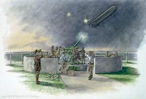 लॉज हिल बैटरी, चैथम, केंट, प्रथम विश्व युद्ध, 1914-1918 सी2000 द्वारा ऐतिहासिक इंग्लैंड कर्मचारी ग्राफिक कलाकार
