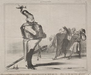 वास्तविकताओं संख्या 71: वे मेरे पैसे क्यों निकाल रहे हैं ..., 1854। द्वारा होनोरे ड्यूमियर