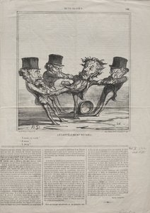 वास्तविकताओं संख्या 98: क्वार्टरिंग की बहाली, 1869। द्वारा होनोरे ड्यूमियर