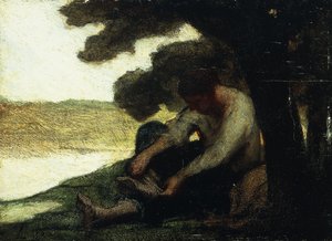 स्विम के बाद; Apres le Bain, c.1846 द्वारा होनोरे ड्यूमियर
