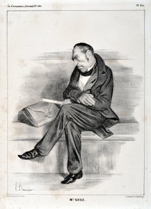 हॉनर ड्यूमियर द्वारा कलाकृति (1808-1879)। १८३३ से चारिवारी की तारीखें: सीरी सेलिब्रेट्स डे ला कैरिकेचर "" एम। गुइज़ ..."" म्यूजियम ऑफ फाइन आर्ट्स - पैलेस लॉन्गचैम्प, मार्सिले द्वारा होनोरे ड्यूमियर