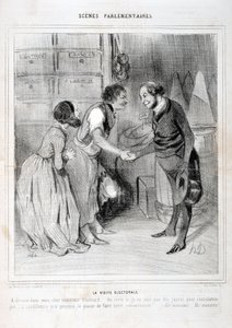 हॉनर ड्यूमियर द्वारा कलाकृति (1808-1879)। 1843 से चारिवारी की तारीखें: सीरी सीन संसदीय। चुनावी दौरा। ललित कला संग्रहालय - पैलेस लॉन्गचैम्प, मार्सिले द्वारा होनोरे ड्यूमियर